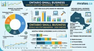 Blogs Google Ads cost breakdown chart for Ontario small business 2026